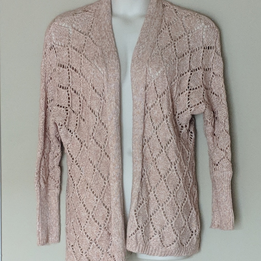 Open stitch cardigan